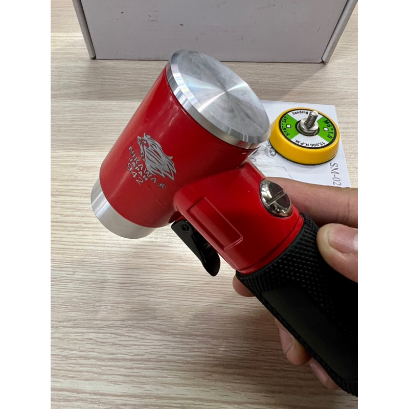 MÁY CHÀ NHÁM, MÁY ĐÁNH BÓNG MINI LỆCH TÂM DÙNG HƠI NIKAWA