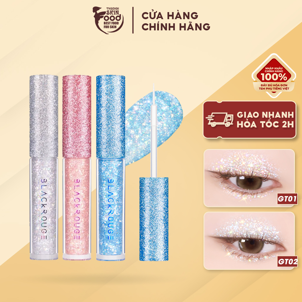 Gel Nhũ Mắt Cho Đôi Mắt Thêm Long Lanh Black Rouge Pearlvely i Glitter 2g