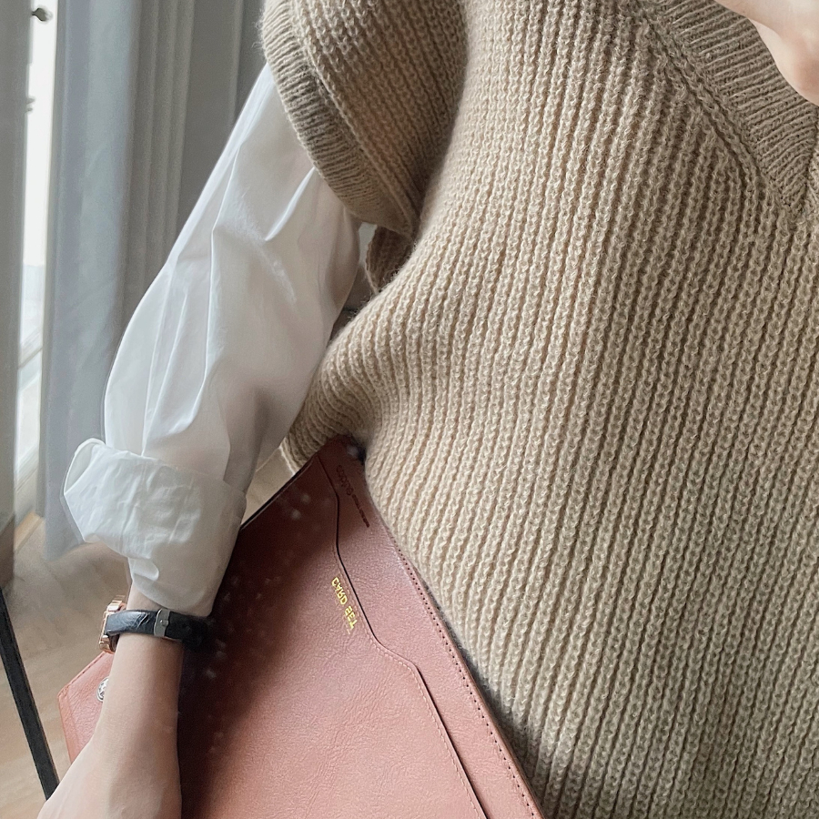 Áo ghile nữ chất vải len dày dặn GGL 10574 - Jemcloset