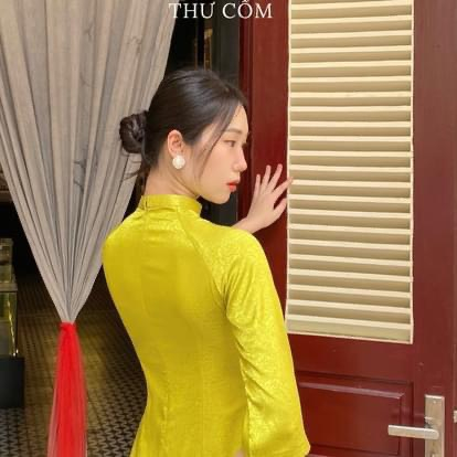 Áo Dài Cách Tân-Áo Dài Gấm Tơ Cao Cấp Siêu Tôn Dáng Trẻ Trung Nhẹ Nhàng