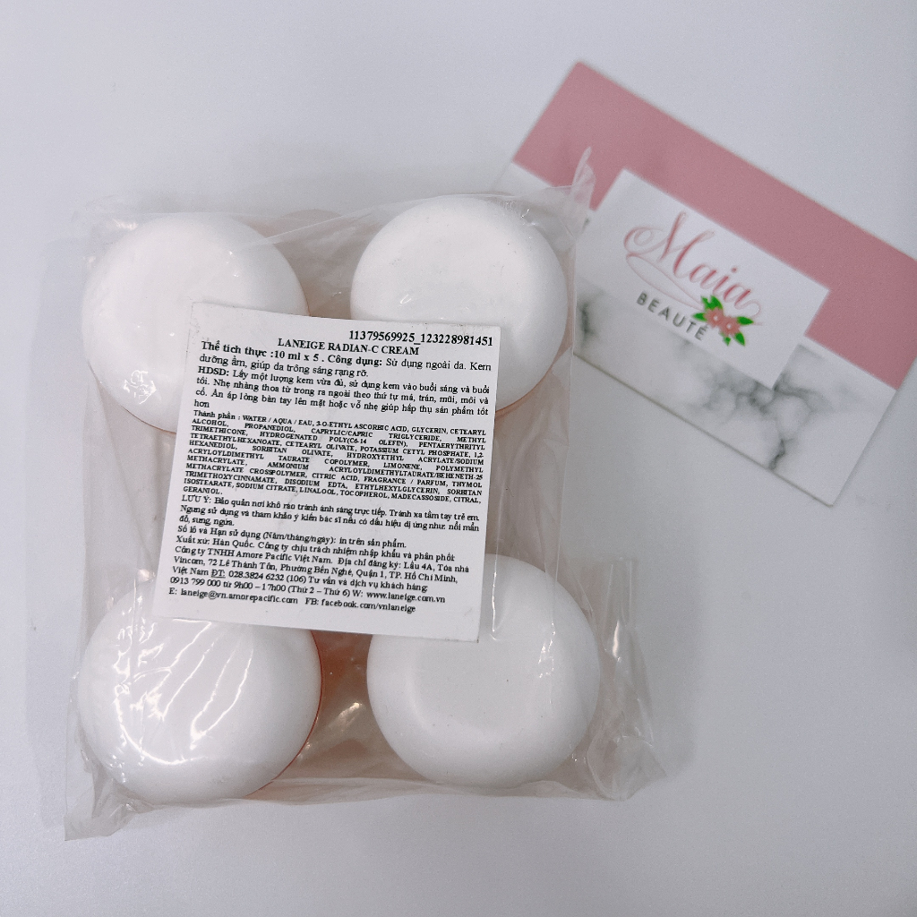 Kem dưỡng và kem chống nắng làm trắng da LANEIGE Radian-C