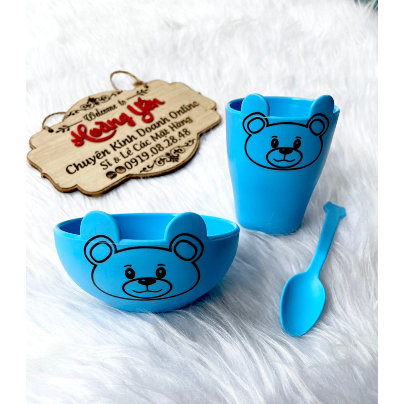 Bộ ly chén thìa hàng KM Similac màu ngẫu nhiên