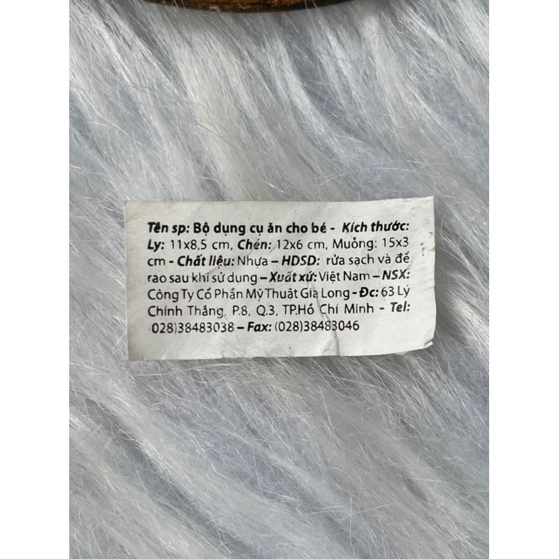 Bộ ly chén thìa hàng KM Similac màu ngẫu nhiên