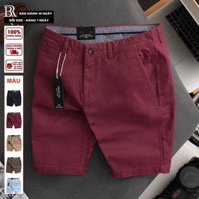Quần short kaki nam Bravery mềm mịn dày dặn, form regular fit - Bravery