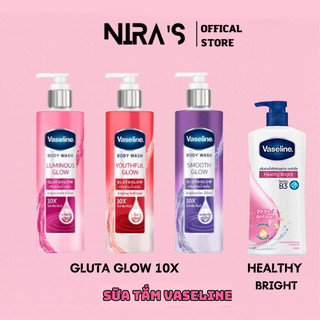 (Chuẩn Thái)Sữa tắm Vaseline Gluta Glow 10x Body Wash Thái Lan