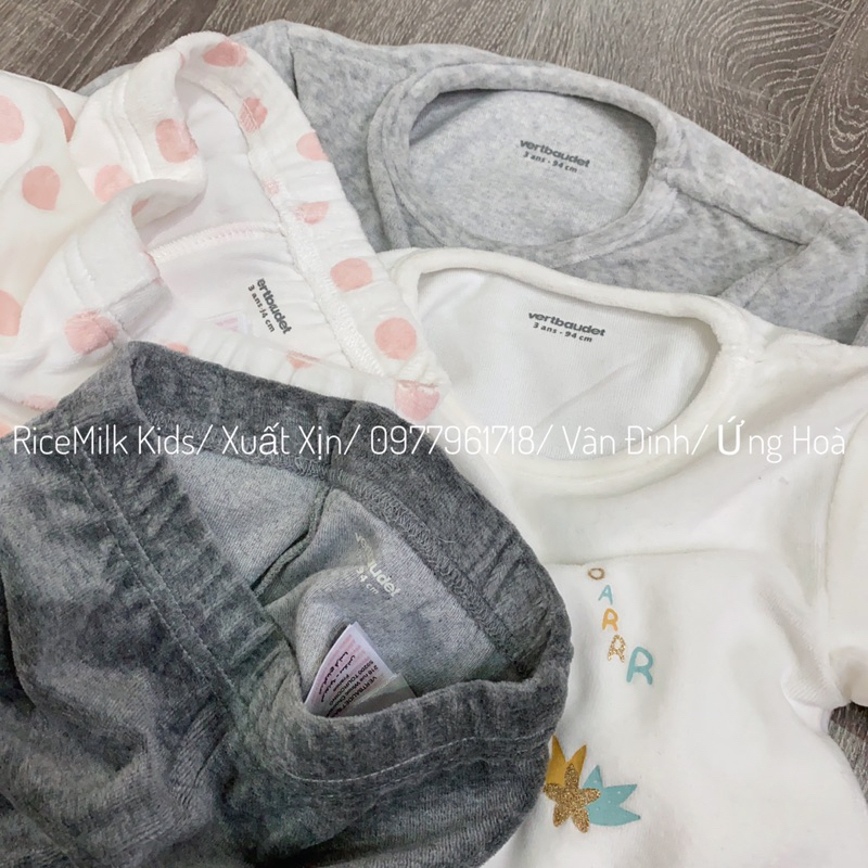 Bộ nhung Verbaudet xuất dư xịn