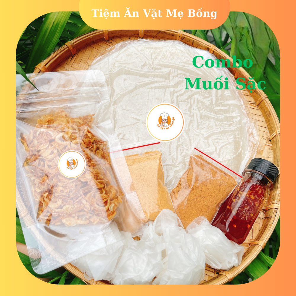 Bánh Tráng Phơi Sương Muối Sặc Hành Phi