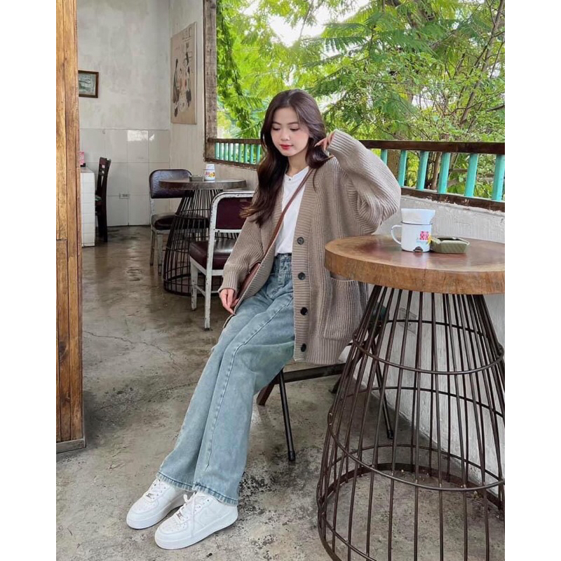 Áo khoác cardigan hàn xẻng