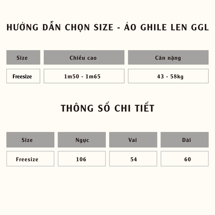 Áo ghile nữ chất vải len dày dặn GGL 10574 - Jemcloset
