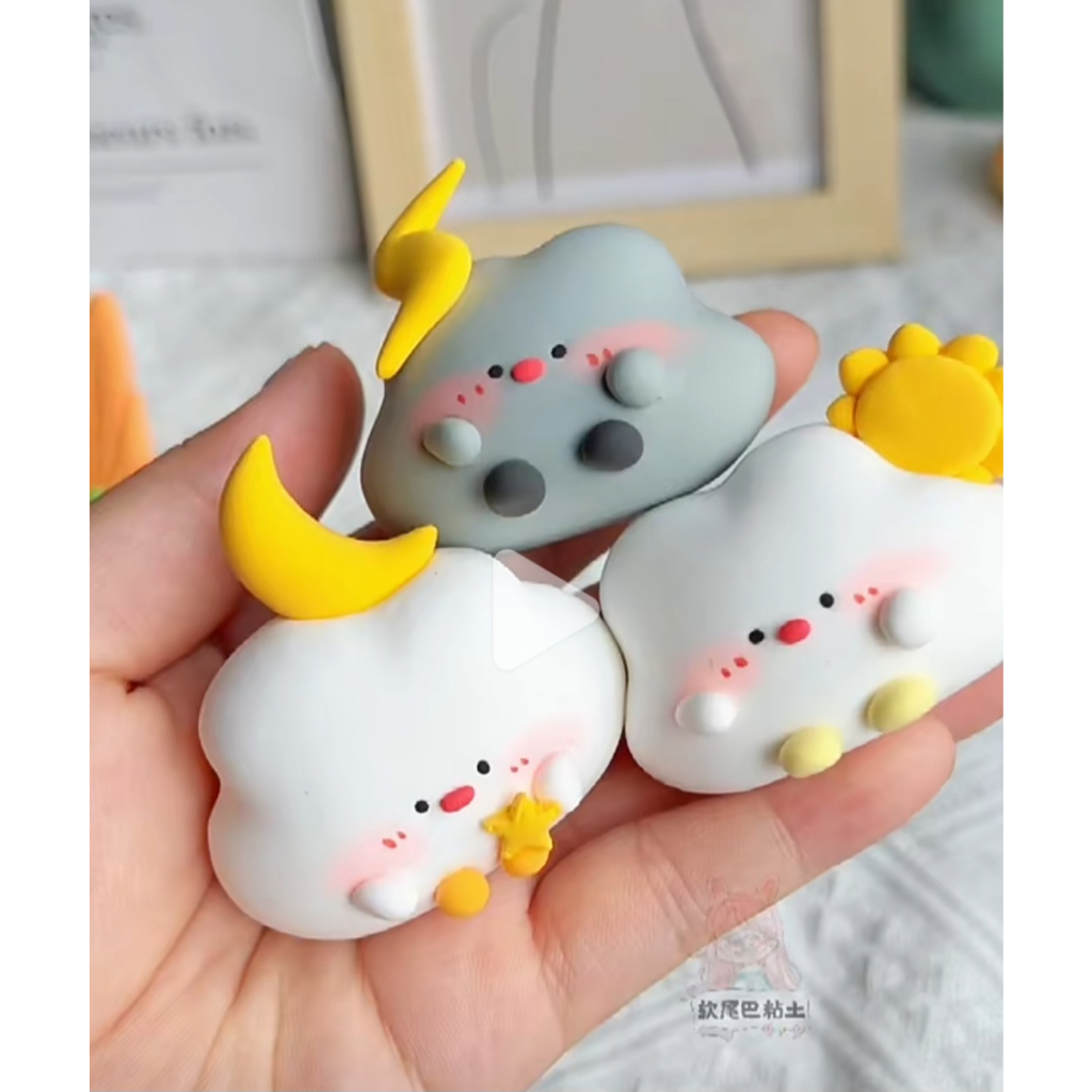 Hoa, Móc Khóa Đất Sét Tự Khô Ver 1