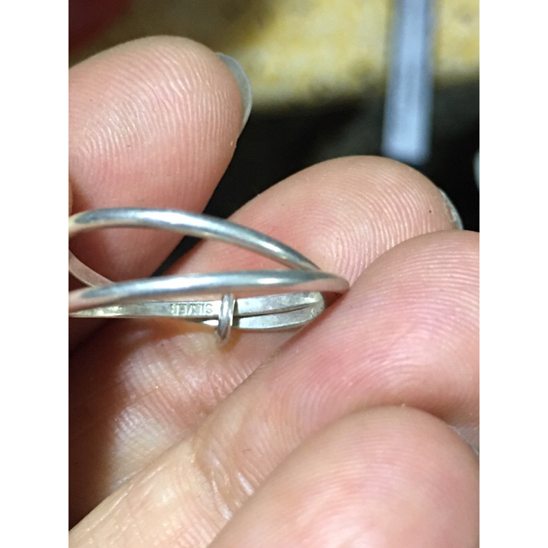 Nhẫn bạc đôi mảnh si tuyển Nhật