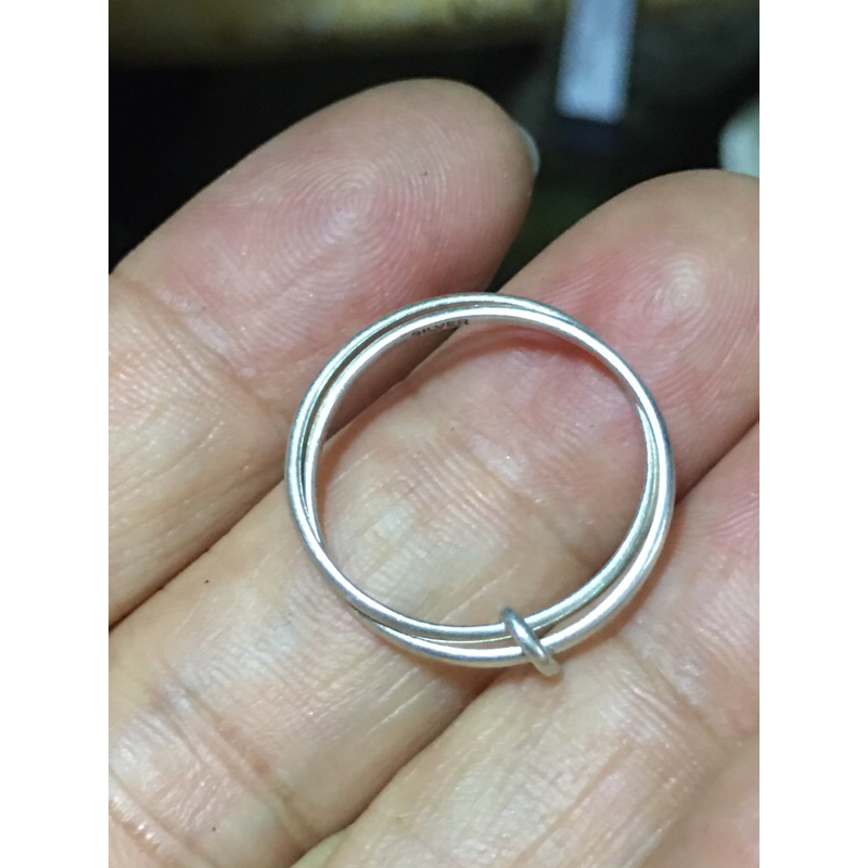 Nhẫn bạc đôi mảnh si tuyển Nhật