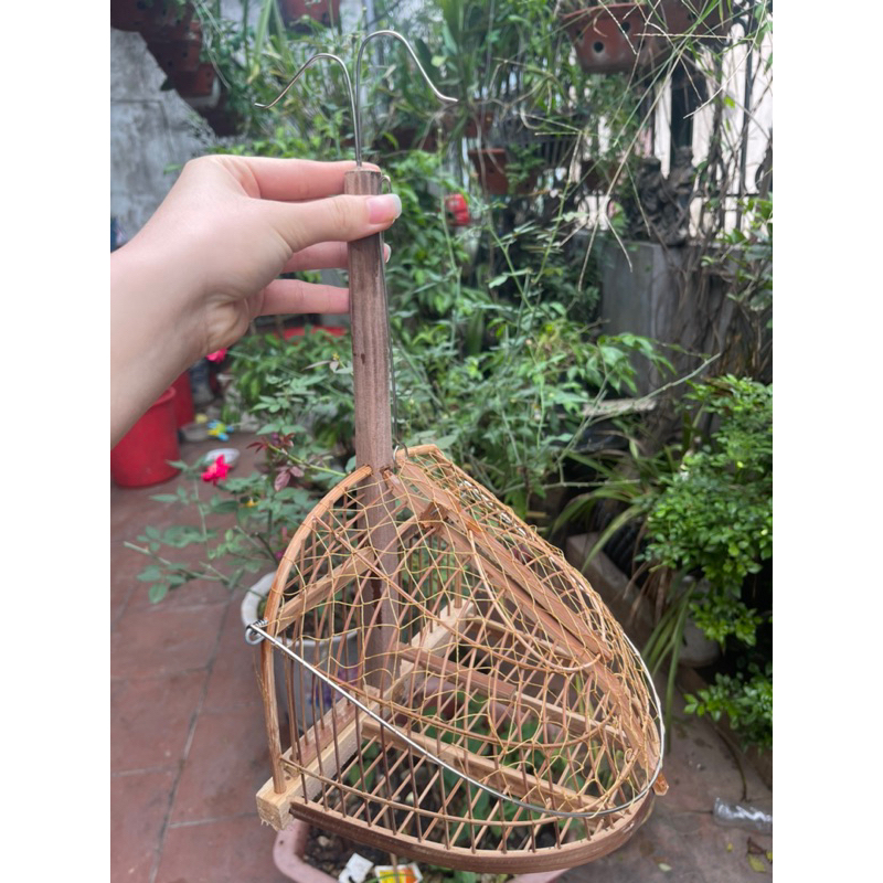 Lồng bẫy khuyên mào 1 mặt trúc già kĩ