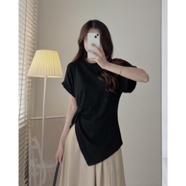 Áo thun nữ thắt eo chéo thương hiệu Xavia AT 02
