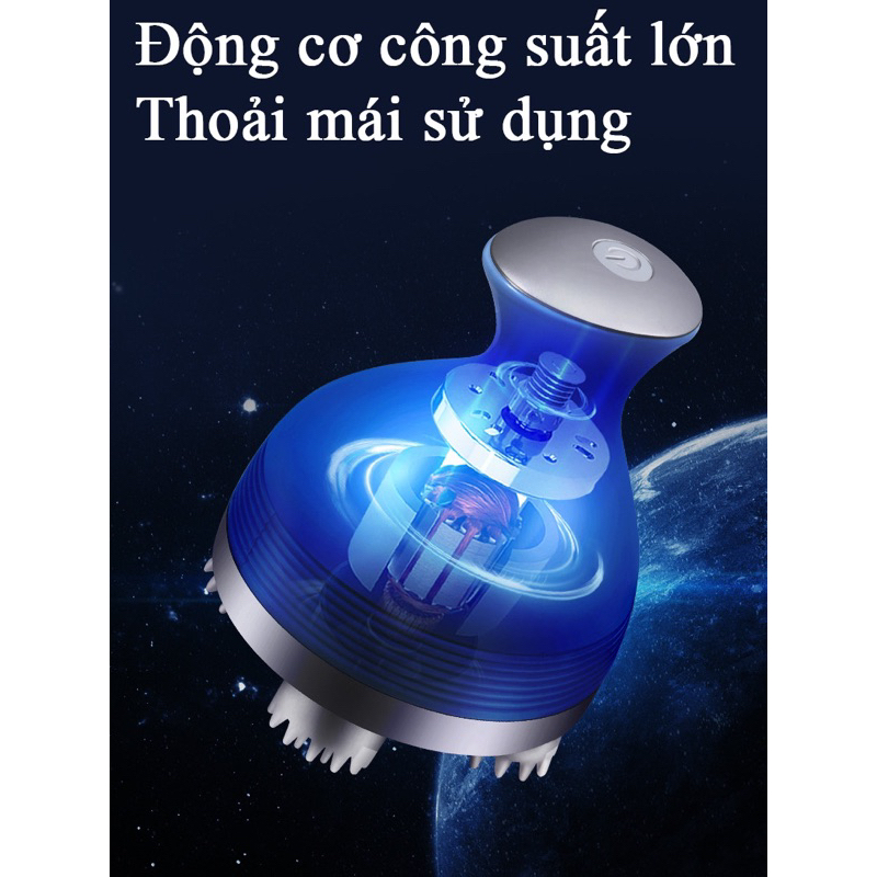 Máy massage Đầu mini chống nước, mát xa đầu giải tỏa căng thẳng, mệt mỏi