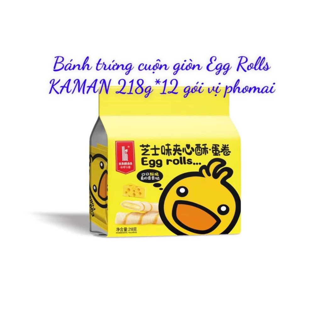 Bánh trứng cuộn giòn Kaman Egg Roll 50k/ gói