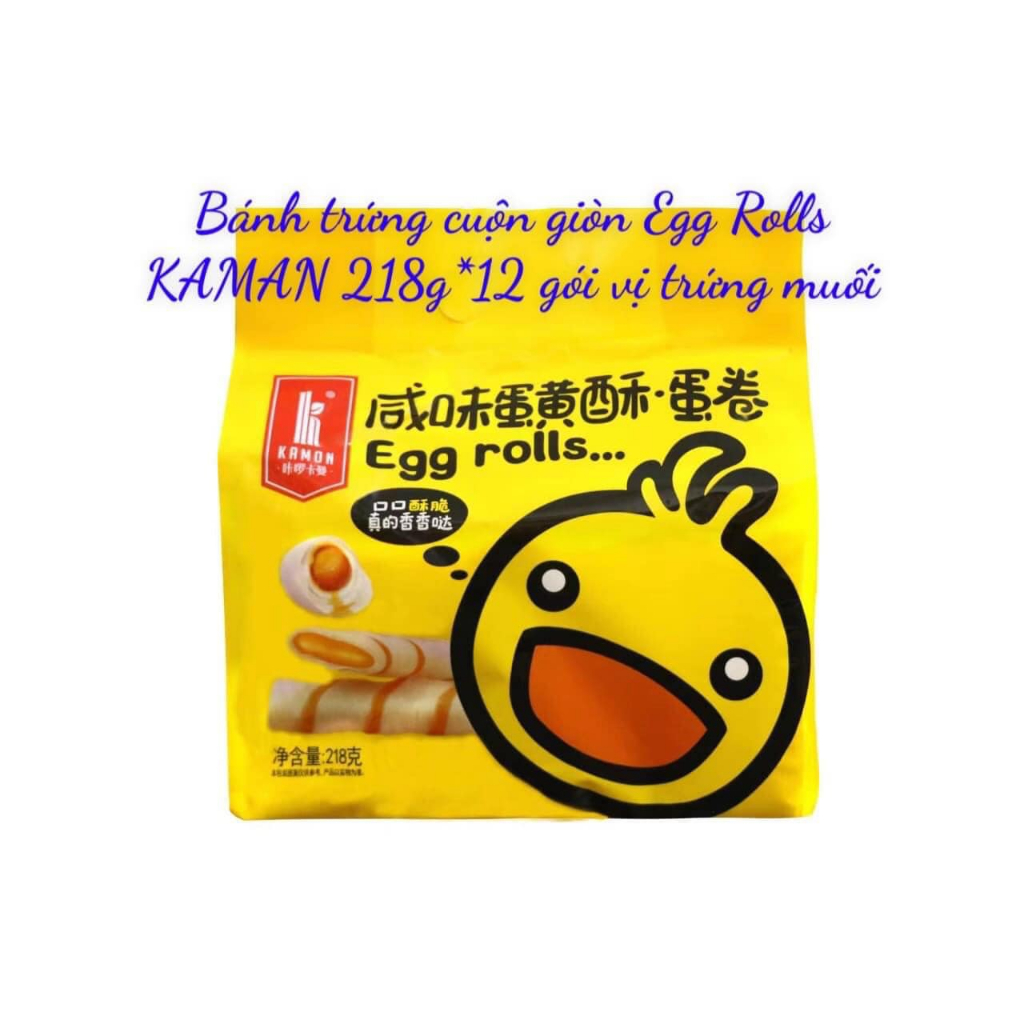 Bánh trứng cuộn giòn Kaman Egg Roll 50k/ gói