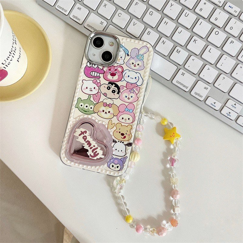 ỐP IPHONE FULL VIỀN HOẠ TIẾT CARTOON FAMILY