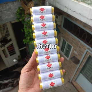 Vỉ 10 cuộn chỉ may đồ đủ màu (màu ngẫu nhiên)