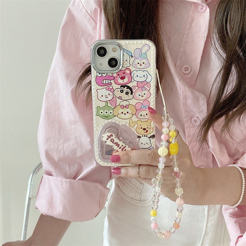 ỐP IPHONE FULL VIỀN HOẠ TIẾT CARTOON FAMILY