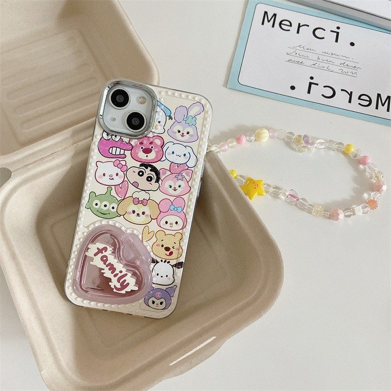 ỐP IPHONE FULL VIỀN HOẠ TIẾT CARTOON FAMILY