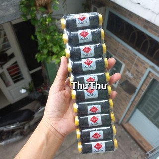 Vỉ 10 cuộn chỉ may nhỏ màu/đen/trắng