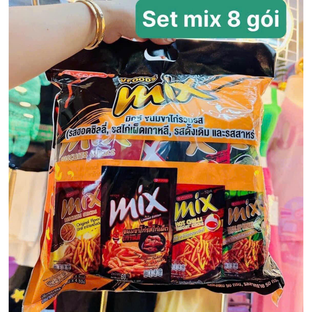 Bim bim mix Thái Lan 88k/ sét 8 gói 4 vị