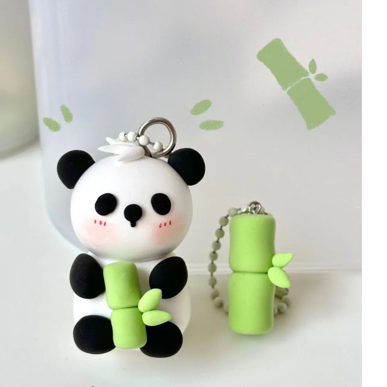 Hoa, Móc Khóa Đất Sét Tự Khô Ver 2