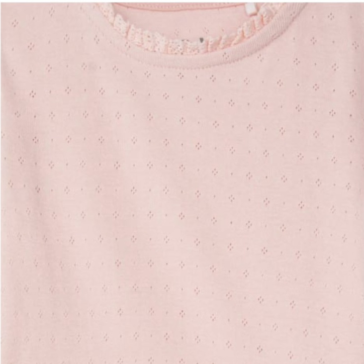 Áo cotton lỗ bé gái