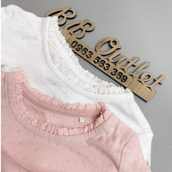 Áo cotton lỗ bé gái