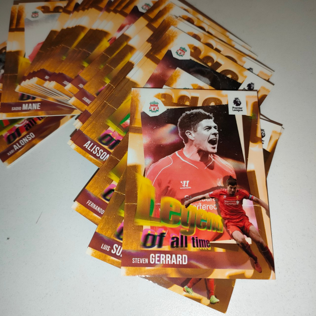 Thẻ cầu thủ bóng đá LIVERPOOL LEGEND OF ALL TIME | SKY LABELS | Suárez Gerrard Van Dijk Salah Owen Fernando Torres Mane