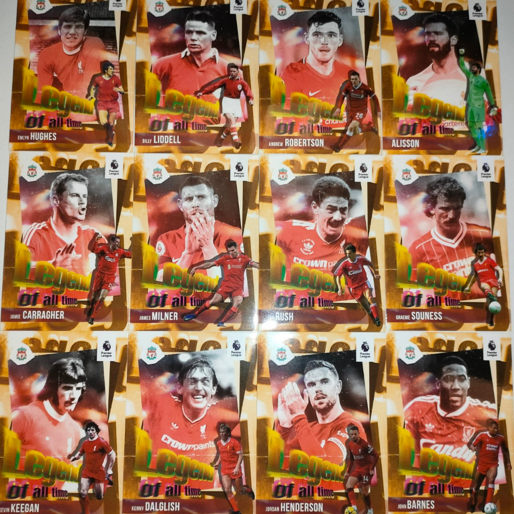Thẻ cầu thủ bóng đá LIVERPOOL LEGEND OF ALL TIME | SKY LABELS | Suárez Gerrard Van Dijk Salah Owen Fernando Torres Mane