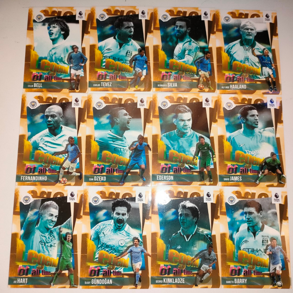 Thẻ cầu thủ bóng đá MANCHESTER CITY LEGEND OF ALL TIME | SKY LABELS | Sergio Aguero Kompany Toure De Bruyne Haaland