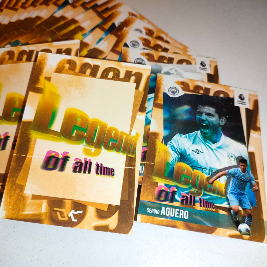 Thẻ cầu thủ bóng đá MANCHESTER CITY LEGEND OF ALL TIME | SKY LABELS | Sergio Aguero Kompany Toure De Bruyne Haaland