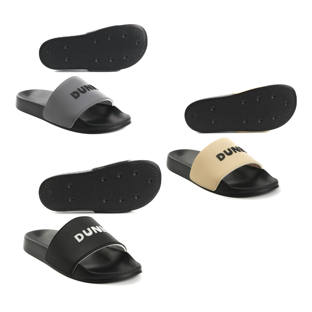Dép quai ngang DUNIS  phylon siêu nhẹ màu ĐEN-XÁM-BE