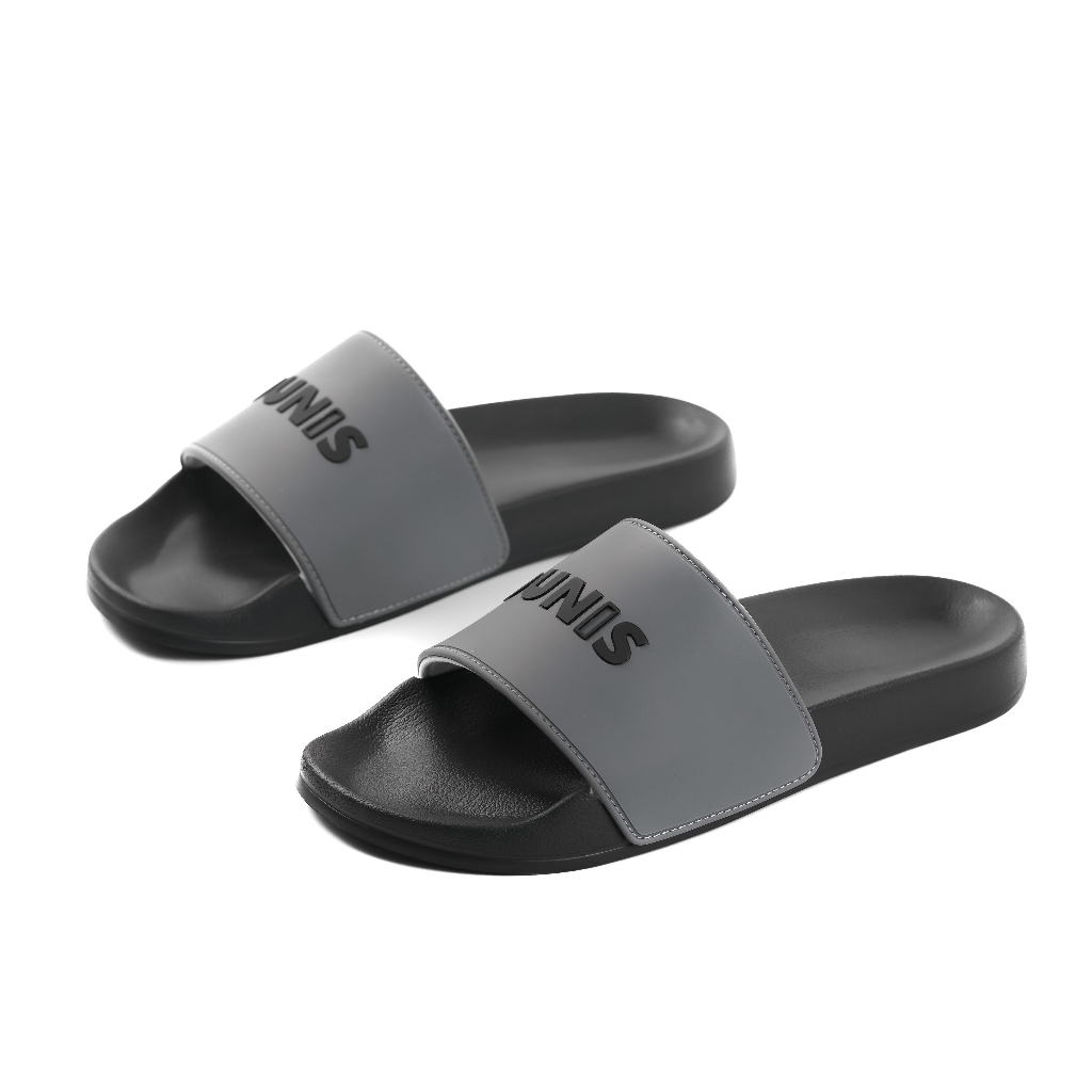 Dép quai ngang DUNIS  phylon siêu nhẹ màu ĐEN-XÁM-BE