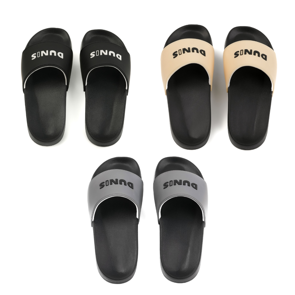 Dép quai ngang DUNIS  phylon siêu nhẹ màu ĐEN-XÁM-BE