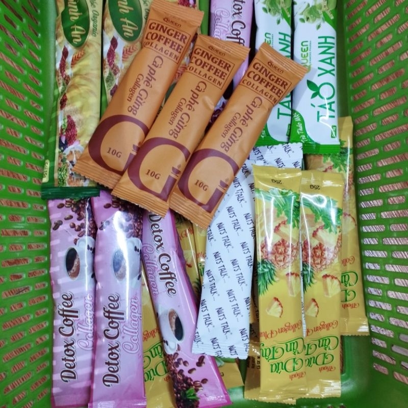 Thanh lý cà phê gừng, thạch dứa, sâm, detox.... nát vỏ hộp