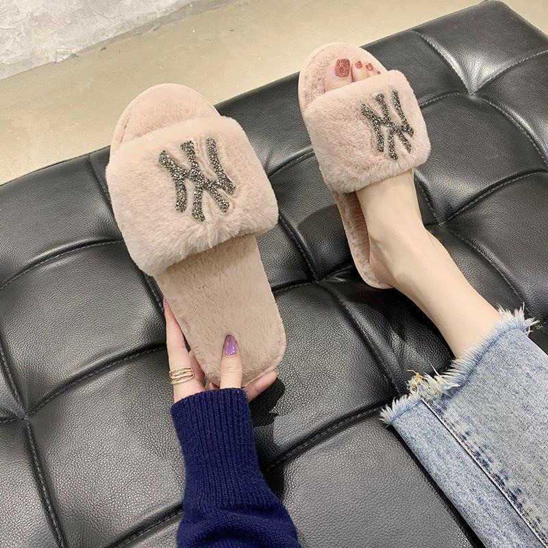 Dép Lông NY Đế Nhựa Siêu Xinh, Dép Lông Đi Trong Nhà