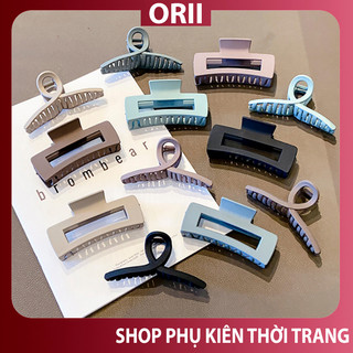 Kẹp tóc càng cua Hàn Quốc nữ đẹp hottrend trong bóng cỡ size lớn ORII - Cặp búi tóc dễ thương cào 10 răng, 14 răng