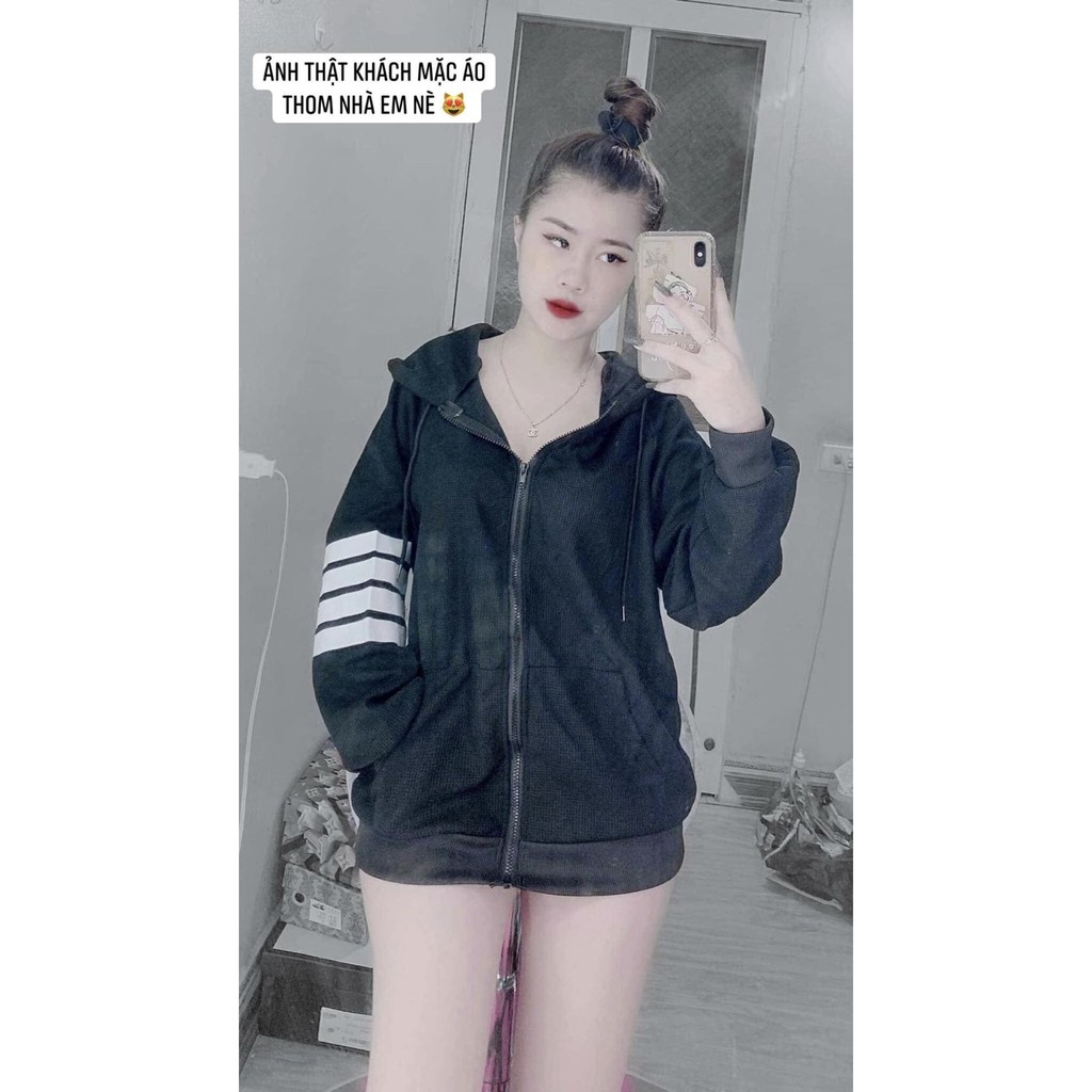 ÁO KHOÁC NỈ THOM SIÊU HOT HIT_ÁO KHOÁC THOME SỌC TAY MỚI NHẤT 2023 CỰC HOT