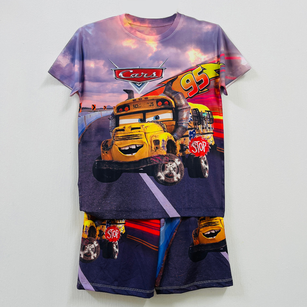 Bộ Thun lạnh xe Cars bé trai