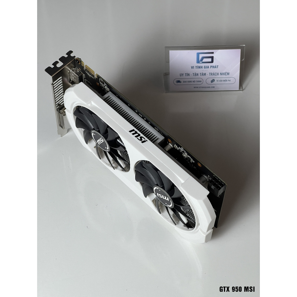 Card màn hình VGA đồ hoạ NVIDIA GTX 950 2GB D5 128 bits dual fan các hãng random like new bảo hành 1 tháng