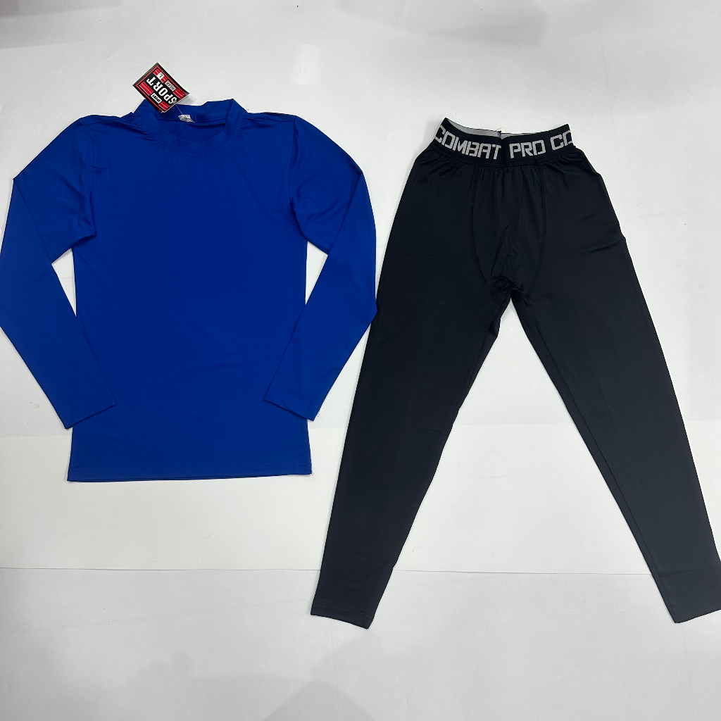 Bộ quần áo giữ nhiệt nam, quần áo tập gym nam, áo lót body + quần pro combat chíp sport