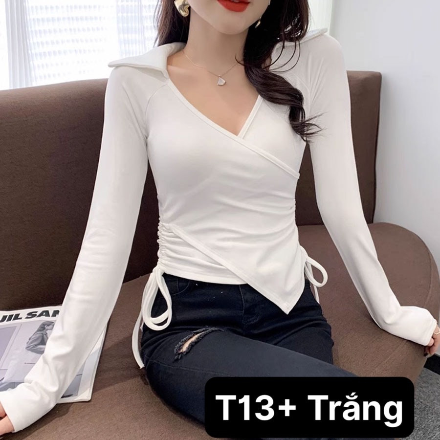 Áo Polo nữ , áo thun polo nữ dài tay chất cotton mềm mịn