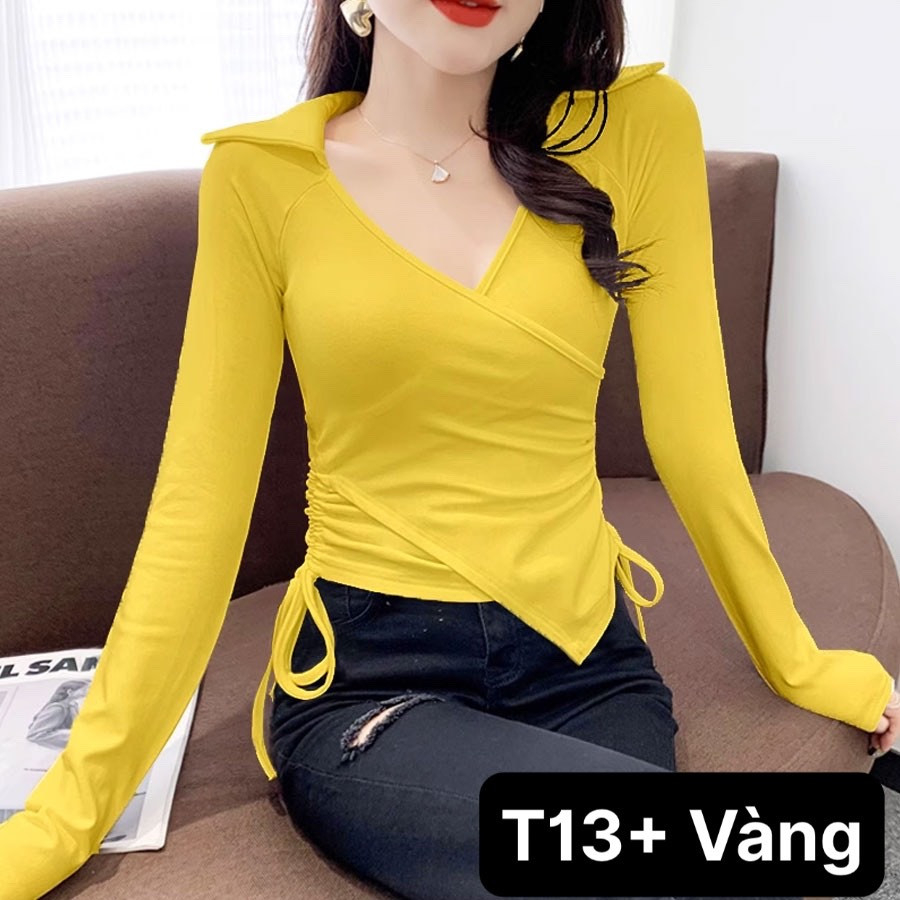Áo Polo nữ , áo thun polo nữ dài tay chất cotton mềm mịn