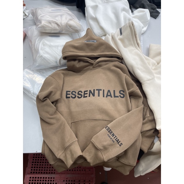 Áo nỉ hoodie Essentials In cao su nổi , áo nỉ bông unisex nam nữ hottrend 2022