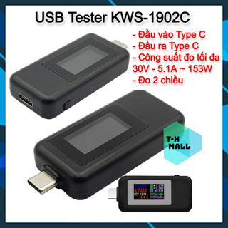 [NEW] USB tester / test kiểm tra đo dòng điện, điện áp type C màn hình màu KEWEISI KWS-1902C sạc pin dự phòng
