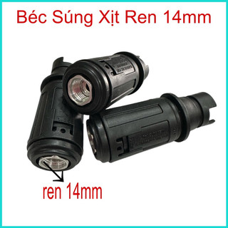 Béc súng xịt rửa xe ren 14mm chỉnh được tia nước
