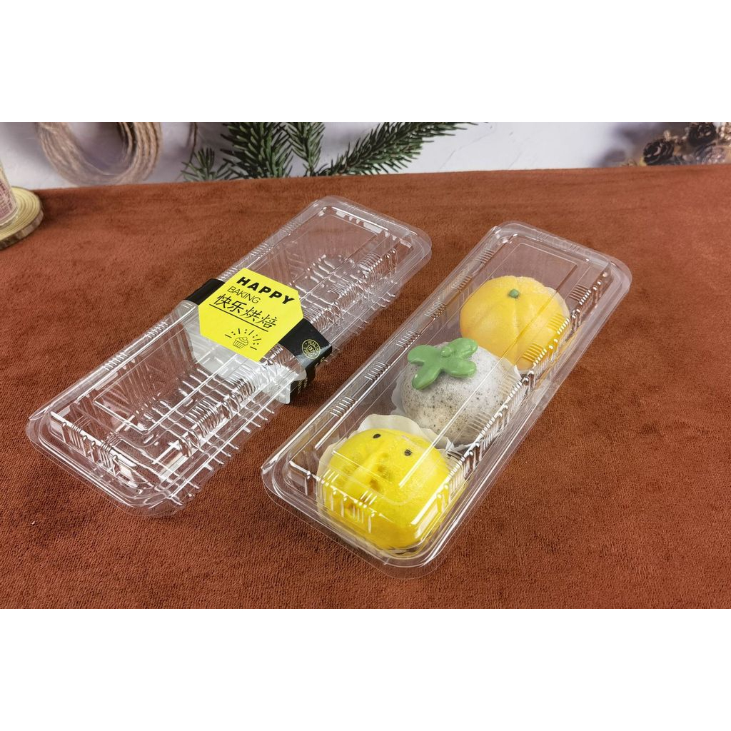 Set 20 cái Hộp nhựa J006/ J008 đựng bánh, sushi chữ nhật dài trong